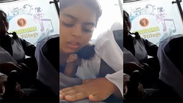 School Bus Blowjob – Student Deepthroat In School